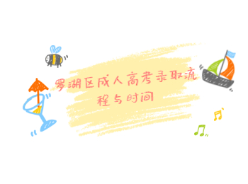 羅湖區成人高考錄取流程與時間